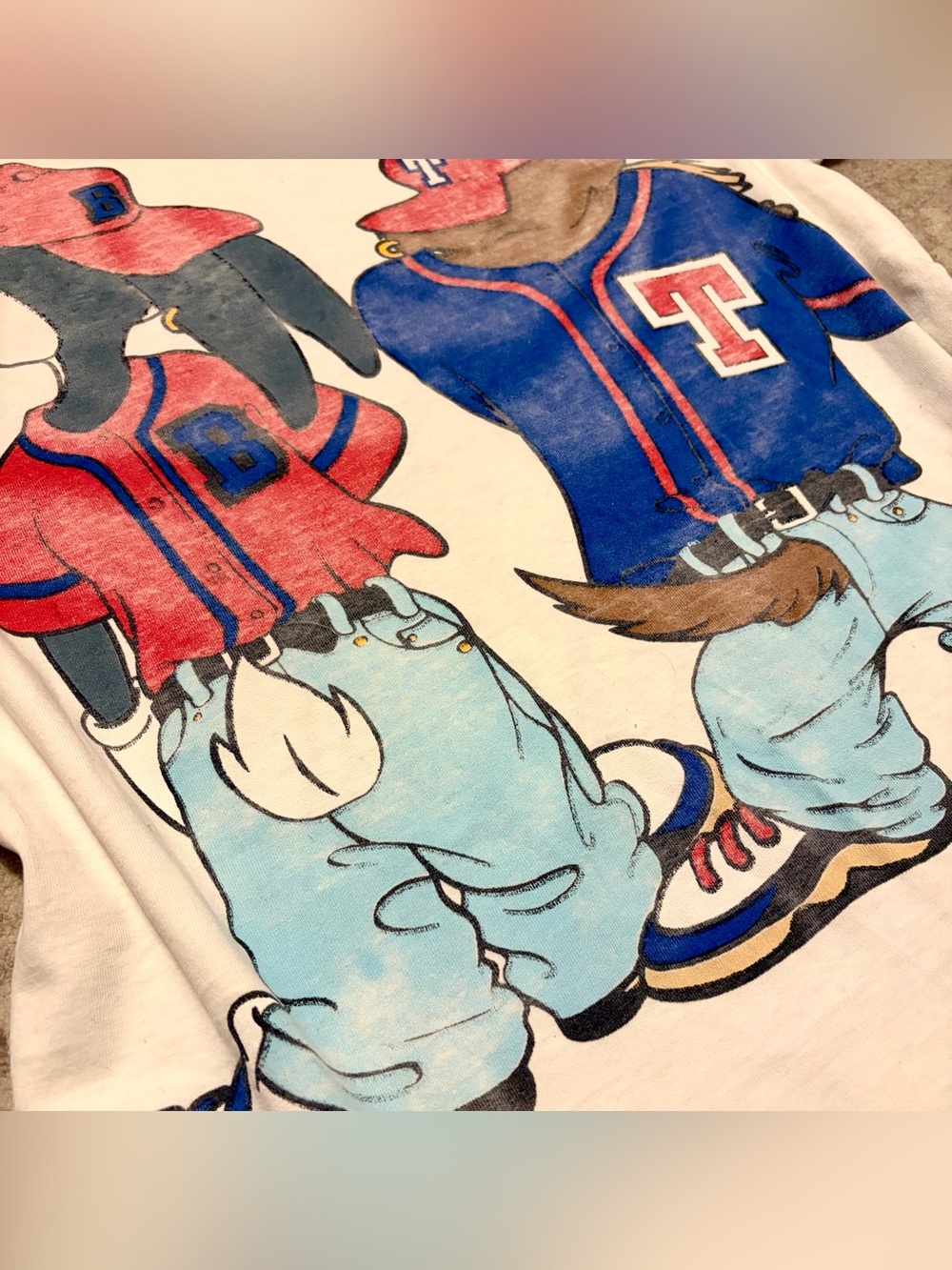 Vtg 90s Looney Tunes Single-Stitch Double-Sided T-Shirt - Picture 5 of 12